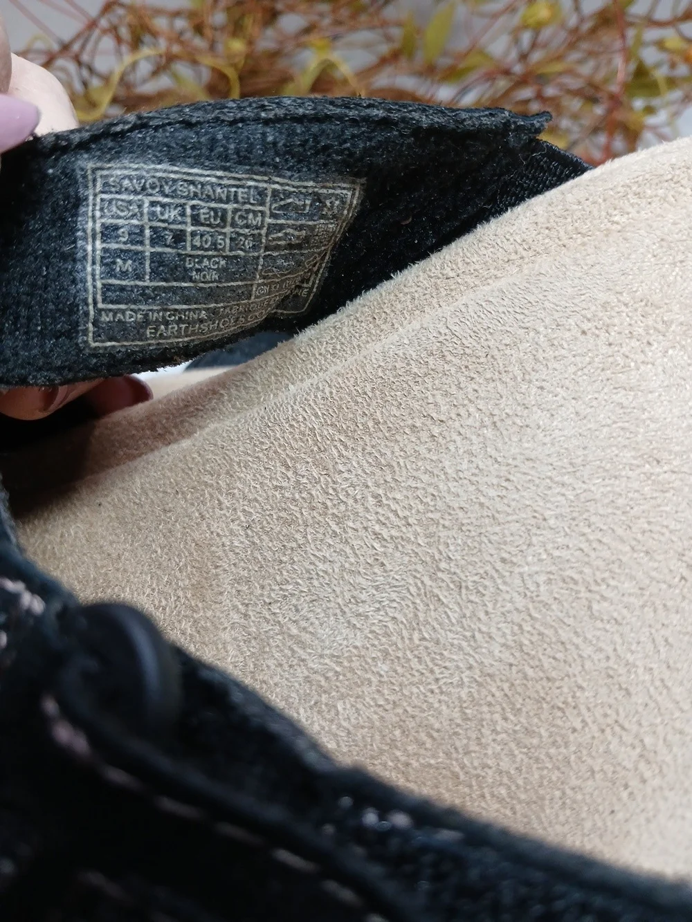 Earth Origins Black Suede Slide Sandals